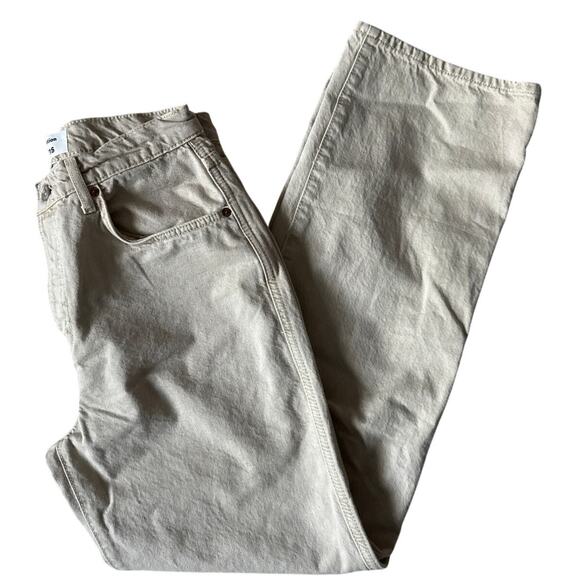 Reformation Val 90s Mid Rise Straight Jeans in Vintage Oatmeal Size 28 - Picture 9 of 11